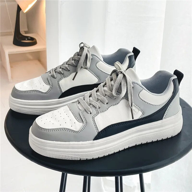 Advbridge Designer Men Shoes Platform Casual Sneakers Men Vulcanized Shoes Thick-soled Skateboarding Shoes Zapatos Hombre