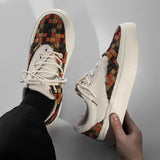 ADVBRIDGE  -  Spring New Men's Shoes Pair Pair Shoes Casual Board Shoes Lace Fringe Denim Wear-resistant Anti-slip Low-top Flat Shoes