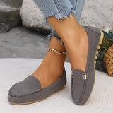 ADVBRIDGE  -  Spring Autumn Loafers Wear-resisting Sneakers Women Casual Single Shoes Fashion Non-slip Soft Flat Loafer Shoes Zapatos De Mujer