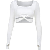 Advbridge aspen outfit winter Coral Twisted Knot Top