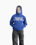 Advbridge American fashion trend letter pattern printed oversized hoodie men's Y2K street hip-hop Harajuku loose versatile pullover