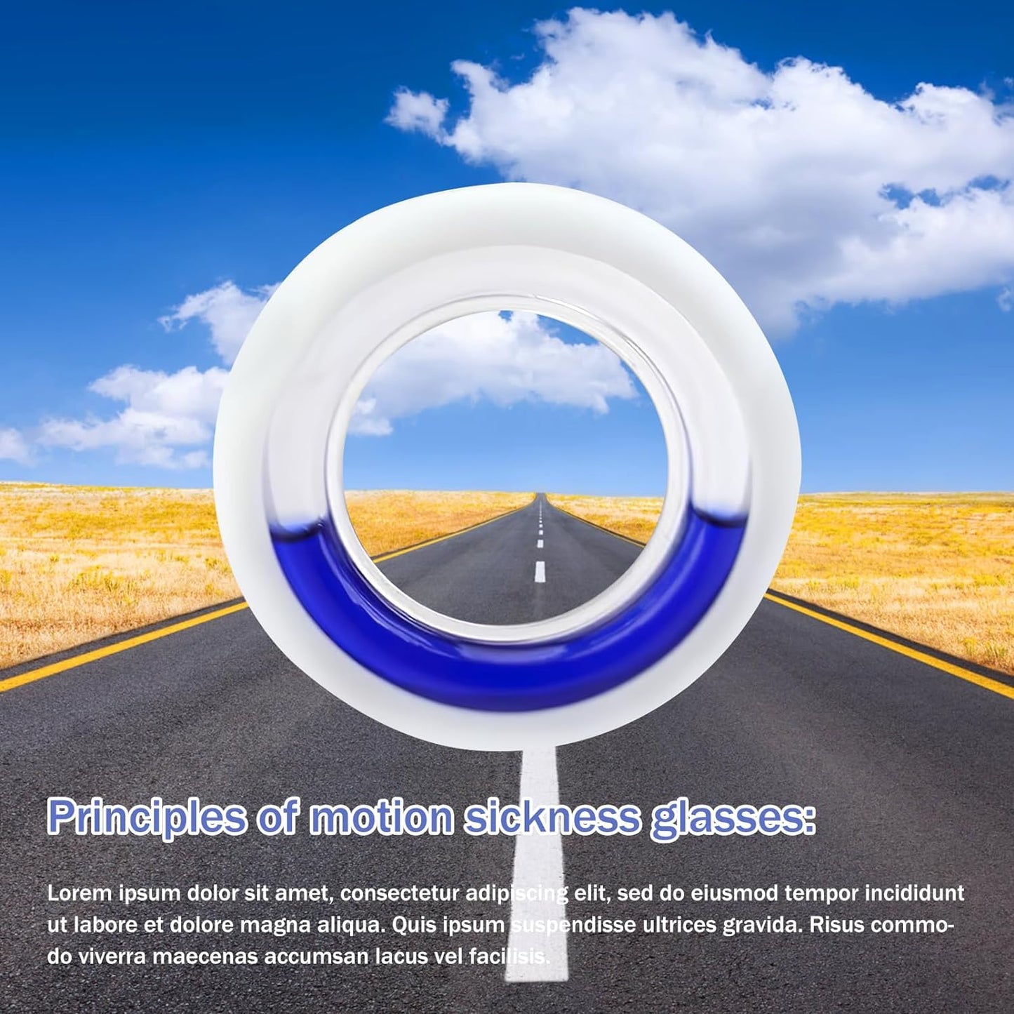 Anti- Motion Sickness Smart Glasses, Ultra-Light Portable Nausea Relief, Reduce Airsick Sickness Seasickness for Sport Travel Gaming, No Lens Liquid Glasses for Adults or Kids