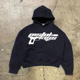 Advbridge y2k long sleeved pullover hoodie sweatshirt jacket personalized printed pattern streetwear school outfit hip-hop punk winter new