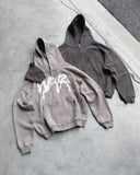 Advbridge 2024 Trendy Gothic Punk Graphic Print Zipper Hoodie Street Harajuku Retro Oversized Sweatshirt Men Hip Hop Casual Loose Jacket