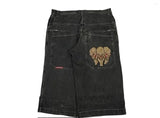 Advbridge Streetwear Shorts Y2K Pants Hip Hop Retro Embroidery Black Denim Gym Baggy Jeans Shorts New Mens Basketball Shorts