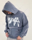 Advbridge 2024 Trendy Gothic Punk Graphic Print Zipper Hoodie Street Harajuku Retro Oversized Sweatshirt Men Hip Hop Casual Loose Jacket