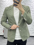 Advbridge Spring Autumn Man Suits Business Casual High Quality Long Sleeves Jacket Tops Light Ripe Style Men's Small Suit Coat Streetwear