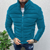 Advbridge Winter Men Thickened Warm Down Jacket  Long Sleeve  Slim Fit Cotton Padded Zipper cardigan Tops Fashion Casual Jackets Coat