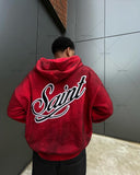 Advbridge Hip-hop Street Brand Oversized Sweatshirt Retro Harajuku Punk Letter Print Zipper Hoodie Men Y2K Fashion Casual Loose Jacket