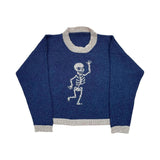 Advbridge Y2K Women's Sweater Clothing Vintage Knitted Wool Sweater Jumper Round Neck Stripe Cute patterns Round Neck Long Sleeve Clothing