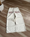 Advbridge Y2K Harajuku Retro Washed Baggy Jeans Street Hip-hop Anime Printed Wide Pattern Straight Pants Men Trendy Brand Casual Trousers