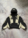 Advbridge 90s Streetwear American Street Y2k Patchwork Hoodie Men's Casual Long Sleeve Drawstring Hooded Sweatshirt Oversize Unisex Sport Pullover Tops