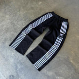 Advbridge Trendy Brand American Retro Classic Striped Loose Sweatpants Hip-hop Streetwear Y2K Harajuku High-waisted Wide-leg Casual Pants