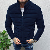 Advbridge Winter Men Thickened Warm Down Jacket  Long Sleeve  Slim Fit Cotton Padded Zipper cardigan Tops Fashion Casual Jackets Coat