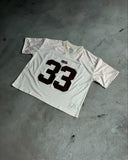 Advbridge 90s Streetwear Summer Trendy Street Retro Hip-hop Jersey Football Clothes Couple Short-sleeved T-shirt Y2K Trend Splicing Number 33 Tops 1017