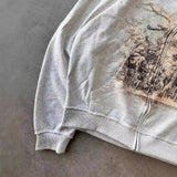 Advbridge Y2k Pullover Long Sleeved Sweatshirt Vintage Printed Pattern Streetwear Tops Vintage Clothes Dark Punk School Outfit Ootd Jacket