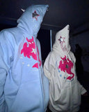 Advbridge y2k Woman hoodies halloween Pullover Sweatshirts Anime Full zip-up Streewear Oversized hoodie kpop goth long sleeves tops traf