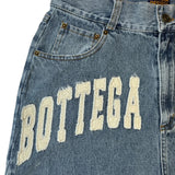 Advbridge 90s Streetwear Y2K Retro Denim Shorts Washed Tassel Alphabet Embroidery Pattern Jorts Men Harajuku Hip Hop Trend Versatile Unisex Baggy Shorts