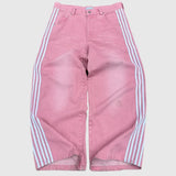 Advbridge Y2K Baggy Jeans Harajuku Embroidered Striped high quality vintage streetwear men women Casual wide leg Denim Pants Sweatpants