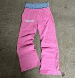 Advbridge Women Casual Wear Pants New Wave Design Harajuku Style Y2k Suitable for All Seasons Slim Straight Fit Advanced Splicing Design