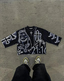 Advbridge 90s Streetwear Summer Trendy Street Retro Hip-hop Jersey Football Clothes Couple Short-sleeved T-shirt Y2K Trend Splicing Number 33 Tops 1017