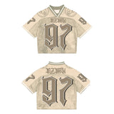 Advbridge 90s Streetwear Y2K Street Jersey Mesh Breathable Sportswear Men Retro Trendy Hip Hop Summer Football Training Uniform Oversized Unisex T Shirt