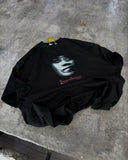Advbridge Gothic Punk Dark Style Face Print Oversized T-shirt Retro Hip-hop Street Brand Top Round Neck Pure Cotton Casual Short Sleeves