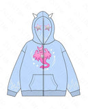 Advbridge y2k Woman hoodies halloween Pullover Sweatshirts Anime Full zip-up Streewear Oversized hoodie kpop goth long sleeves tops traf