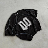 Advbridge 90s Streetwear Y2K Retro Mesh Jersey Quick Dry Breathable Graphic T Shirt Men Street Trend Short Sleeve Oversized Unisex Football Sports Wear