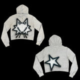 Advbridge Y2k Long Sleeved Pullover Hoodie With Cartoon Print Pattern Tops Streetwear Vintage Hoodie School Outfit Punk High Street Ootd