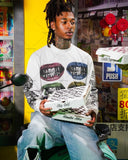 Advbridge Y2K Harajuku Retro American Oversized T-shirt Gothic Punk Pattern Letter Print Long Sleeve Hip Hop Street Fashion Brand Clothing