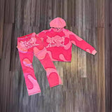 Advbridge boy outfits American Street Hip Hop Patchwork Hoodie Y2K Personality Gothic Harajuku Sweatshirt Loose Sweatshirt