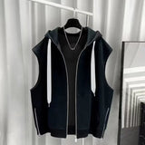 Advbridge Hong Kong-style hooding vest men's Outlook cool trend zipper put on this cool sleepy Nashie
