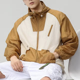 Advbridge Spring Summer Sunscreen Clothing Thin And Light Hooded Jacket Men Patchwork Ice Silk Coat Outdoor Fishing Mountain Travel Top