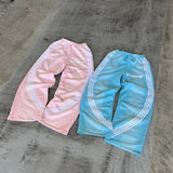 Advbridge 2024 European and American Trendy Brand Wide-leg Pants Y2K Harajuku Retro Classic Striped Sweatpants Hip-hop Street Loose Casual
