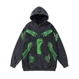 Advbridge Y2K Fashion Autumn and Winter Printed Washed Distressed Pullover Long Sleeve Sweater for Men and Women