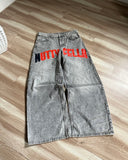 Advbridge 2024 American Retro Striped Washed Baggy Jeans Women Y2K Harajuku Street Hip Hop Anime Print Trend Straight Wide Leg Pants Men