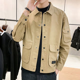 Advbridge Men's Jackets Spring Autumn New Trend Cool-work turtleneck Casual Pastel Slim Korean Jacket Men