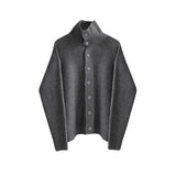 Advbridge Men's Kit Cardigun, Men's Design, Fashion, Spring, Tubneck Design Cardigun, Sweaters, Outcoat, Jacket