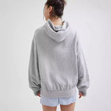 Advbridge Y2k Long Sleeved Pullover Hoodie Cartoon Bow Embroidery Tops Streetwear Vintage Hoodie School Outfit Punk High Street Ootd New