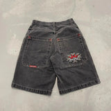 Advbridge Streetwear Shorts Y2K Pants Hip Hop Retro Embroidery Black Denim Gym Baggy Jeans Shorts New Mens Basketball Shorts