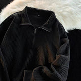 Advbridge American design half zip polo collar hoodie men's new autumn jacquard design sense of fashion brand handsome