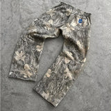 Advbridge American style Harajuku camouflage floor pants Fashionable camouflage print pattern Gothic hip hop oversized Y2K retro men pants