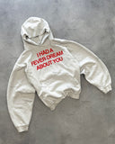 Advbridge Trendy Brand Classic Retro Letter Print Hoodie Harajuku Punk Style Oversized Sweatshirt Men Y2K Hip-hop Loose Casual Streetwear