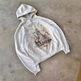 Advbridge Y2k Pullover Long Sleeved Sweatshirt Vintage Printed Pattern Streetwear Tops Vintage Clothes Dark Punk School Outfit Ootd Jacket