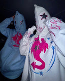 Advbridge y2k Woman hoodies halloween Pullover Sweatshirts Anime Full zip-up Streewear Oversized hoodie kpop goth long sleeves tops traf