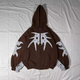 Advbridge Y2k Pullover Long Sleeved Patchwork Hoodie Hoodie Sweatshirt Street Vintage Oversize Trendy Winter Outfit High Street Outfit New