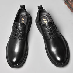 Advbridge New Man Cow Leather Shoes Big Size 46 Man Office Business Dress Leather Flats Man Split Leather Wedding Shoes Soft Handmade