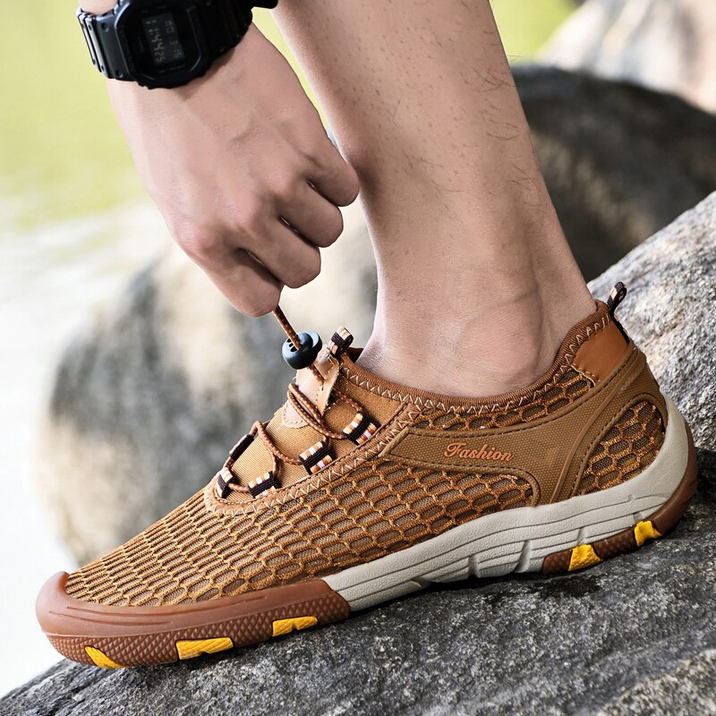 Advbridge Mesh Men Casual Shoes Summer Outdoor Water Sneakers Men Trainers Non-slip Shoes Breathable Men's Treking Shoe