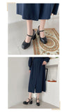 Advbridge Platform Pumps High Heeled Shoes Thick Heel  Spring Buckle Mary Jane Black Single Shoes Woman Square Heel Sandalias Mujer